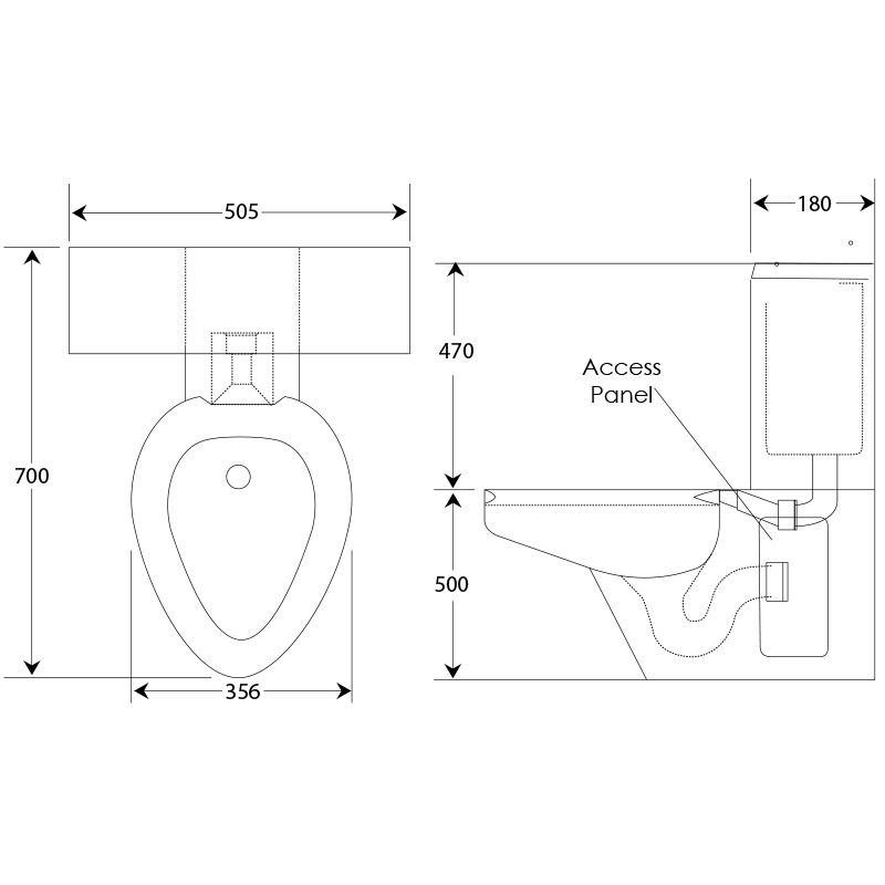 Close Coupled Toilet