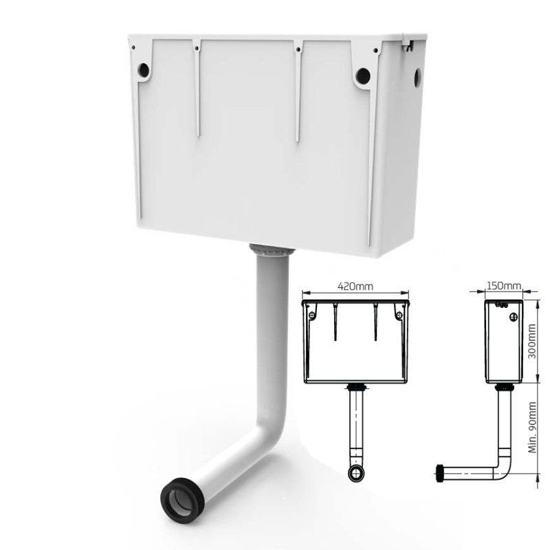 Sensor Operated Cistern - Mains or Battery Operation