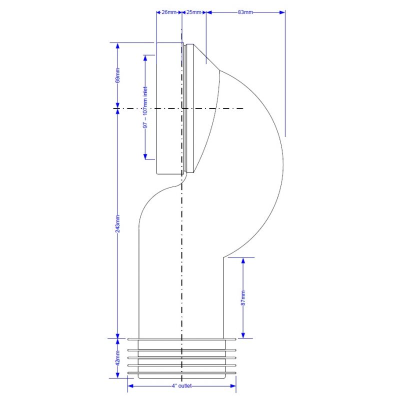 Plastic WC Connector Plastic WC Connector