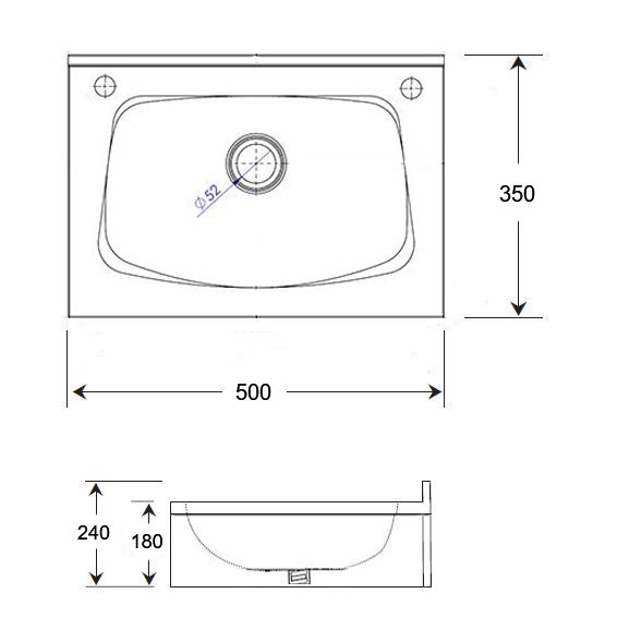 Wall Mounted Wash Basin with Apron Support Wall Mounted Wash Basin with Apron Support