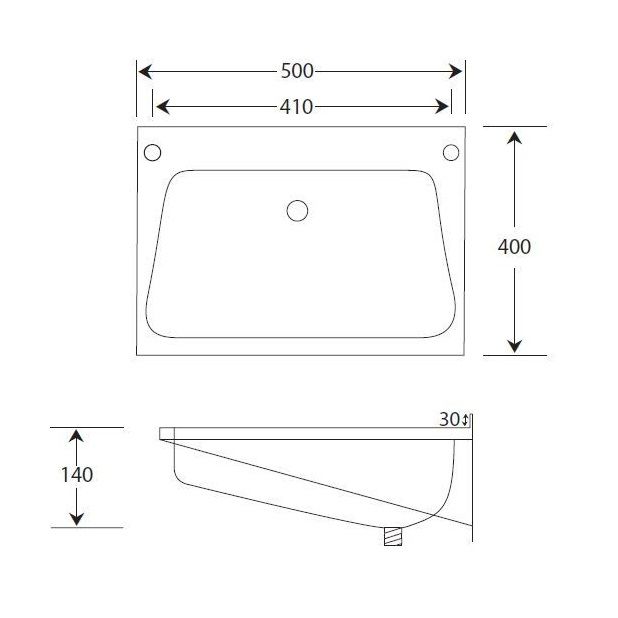 Heavy Duty Wall Mounted Wash Basin