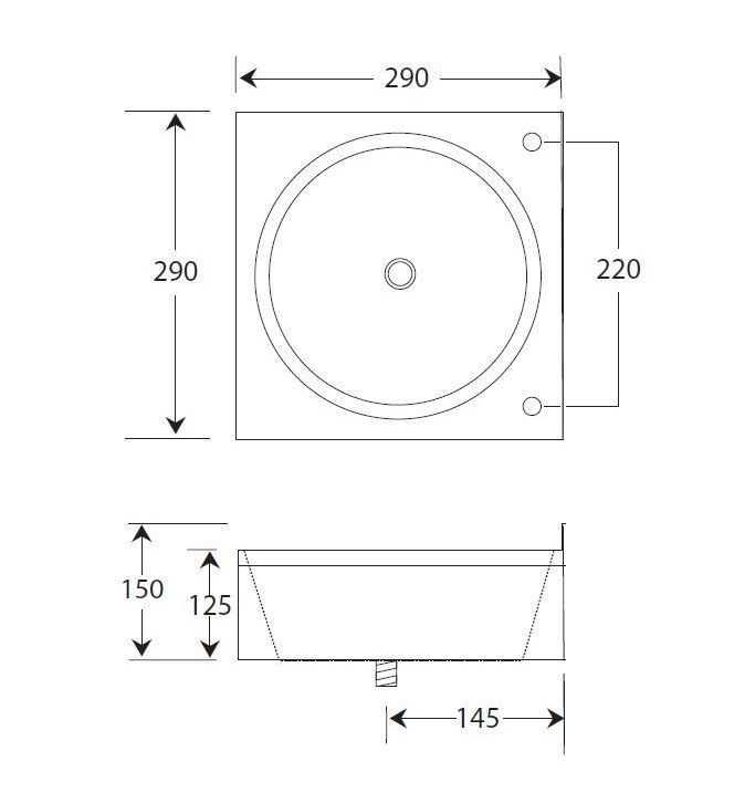 Mini Wall Mounted Wash Basin