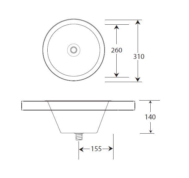 Inset Small Wash Bowl