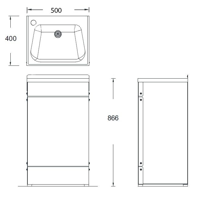 Shrouded Floor Mounted Wash Basin