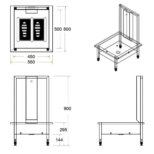 Floor Standing Boot Wash Sink Floor Standing Boot Wash Sink