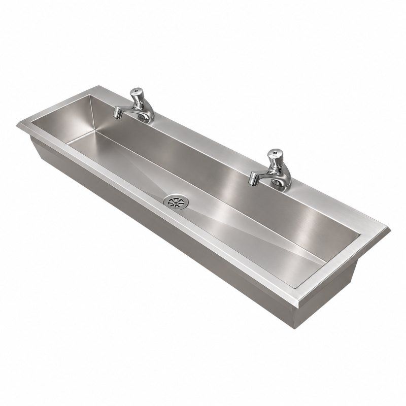 Inset Wash Trough With Tap Ledge Inset Wash Trough With Tap Ledge