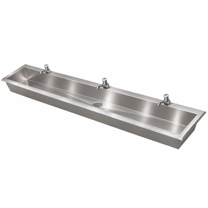 Inset Wash Trough With Tap Ledge Inset Wash Trough With Tap Ledge