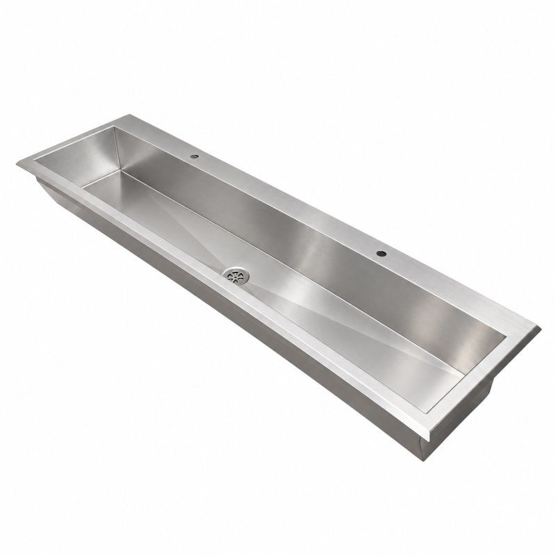 Inset Wash Trough With Tap Ledge Inset Wash Trough With Tap Ledge
