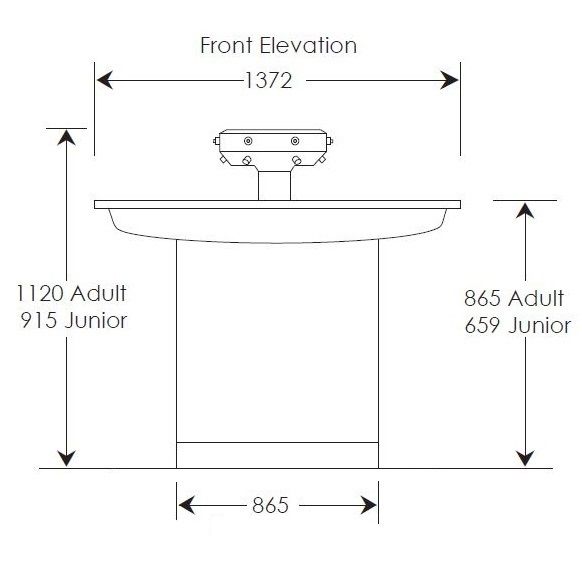 8 User Wash Fountain
