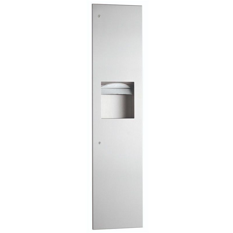 Bobrick Recessed Paper Towel Dispenser & 14.4L Waste Bin