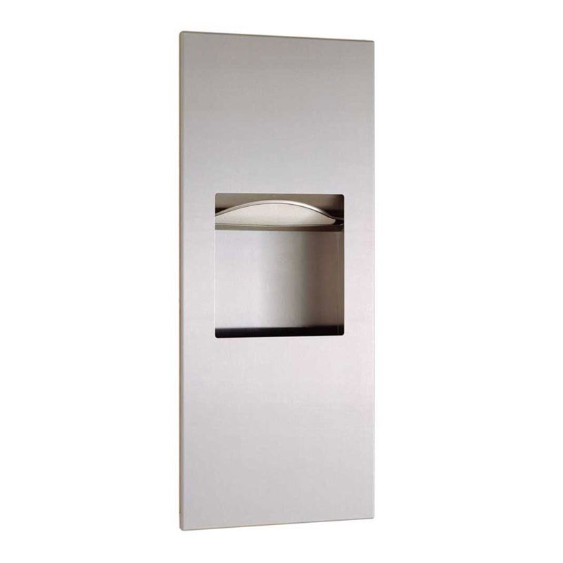 Bobrick Recessed Paper Towel Dispenser & 6.1L Waste Bin