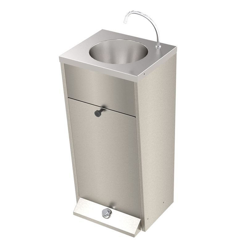 Foot Operated Floor Standing Wash Basin