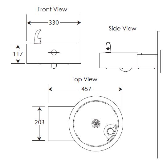 heavy duty outdoor drinking fountain