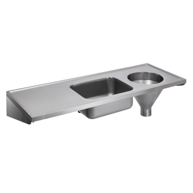 Disposal Unit, Sink & Plain Top, Right Hand Hopper, Back Entry