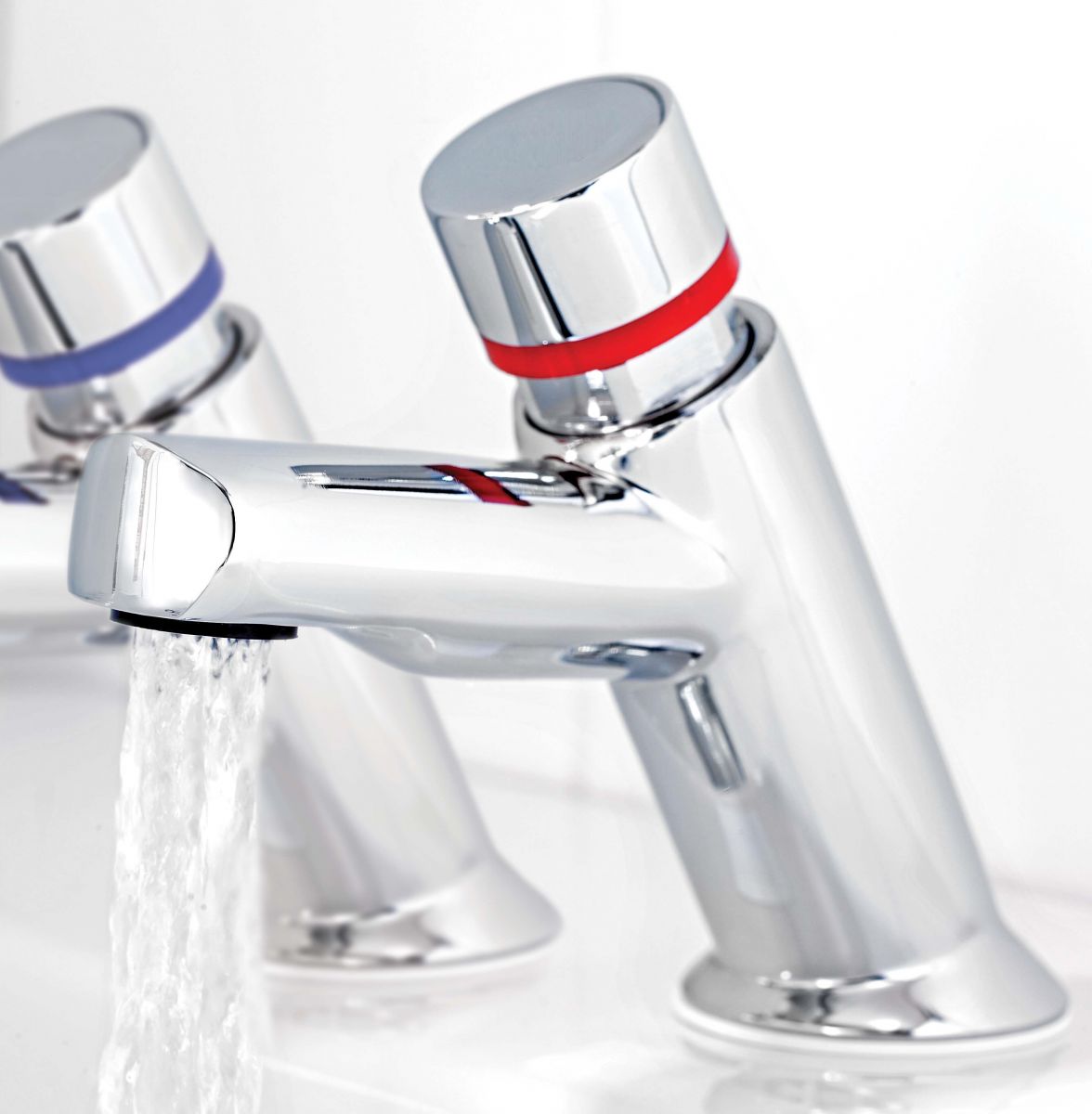 Contemporary Self Closing Basin Tap