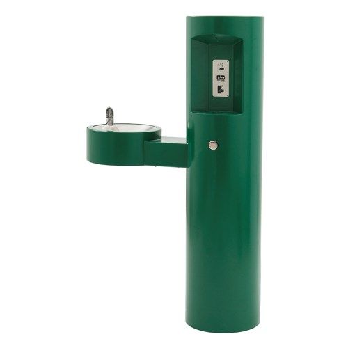 Outdoor Drinking Fountain With Integral Bottle Filler