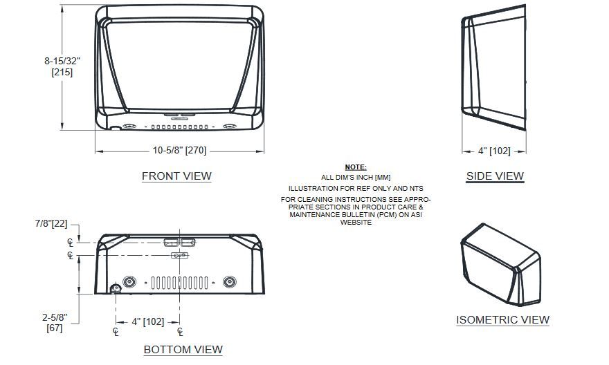 Stainless Steel High Speed Hand Dryer
