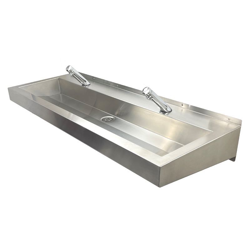 Deluxe Stainless Steel Wash Trough Wall Hung