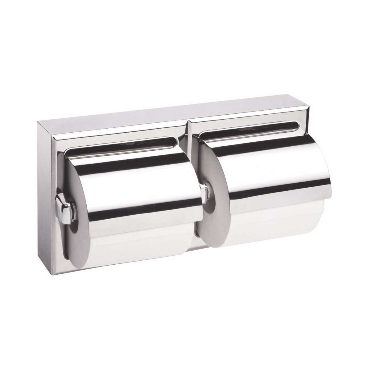 Bobrick Double Toilet Roll Holder With Hoods