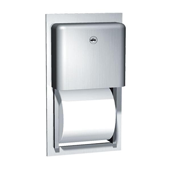 Stainless Steel Recessed Double Toilet Roll Holder