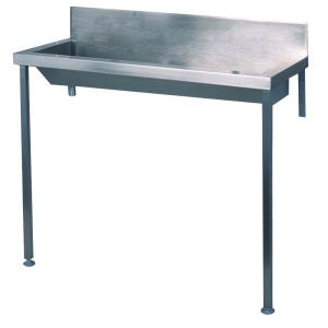 Heavy Duty Wash Trough With Splashback And Legs image