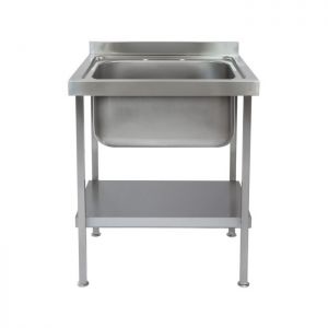 CATERING SINK - SINGLE BOWL, NO DRAINER image