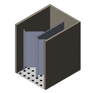 Range of Toilet Cubicles Between Walls image
