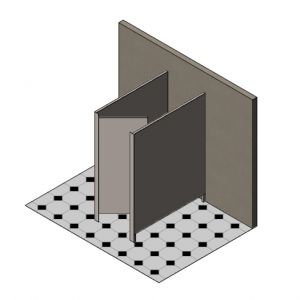 Single Island Toilet Cubicle image