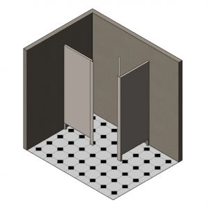 Inline Toilet Cubicle image