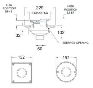 Ligature Resistant Round Floor Drain