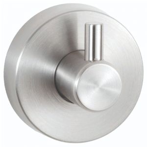 Bobrick Wall Mounted Single Coat Hook, Satin image