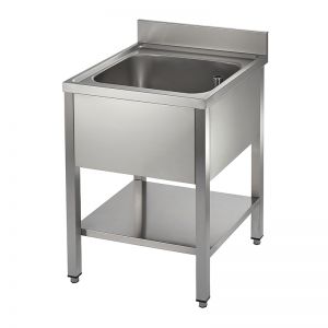 CATERING SINK - SINGLE BOWL, NO DRAINER, 600MM LONG image