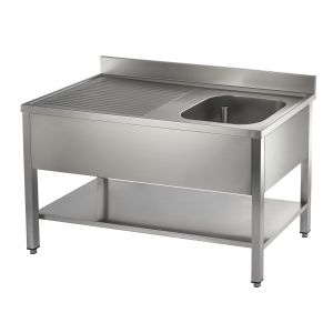 CATERING SINK - SINGLE BOWL, SINGLE DRAINER, 1500MM LONG image