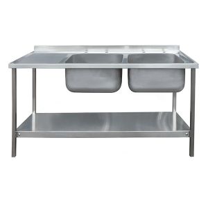 CATERING SINK - DOUBLE BOWL, SINGLE DRAINER, 1500MM image