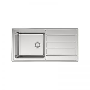 Inset Single Bowl Single Drainer Kitchen Sink image