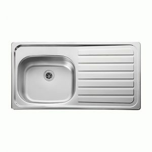 Inset Sink Top With Bowl And Right Hand Drainer image