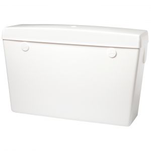 EXPOSED WHITE PLASTIC AUTO CISTERN FOR URINALS image
