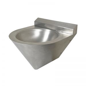 Rounded Security Wash Basin With Splashback image