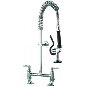 Short Pre Rinse Twin Catering Tap image