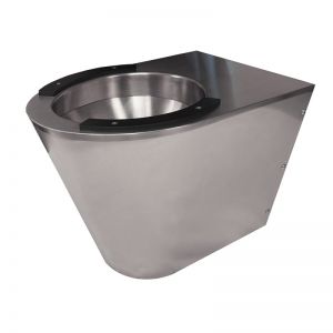 Shrouded Back To Wall Toilet With Fitted Seat Pads image