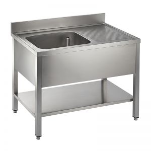 CATERING SINK - SINGLE BOWL, SINGLE DRAINER, 1000MM LONG image