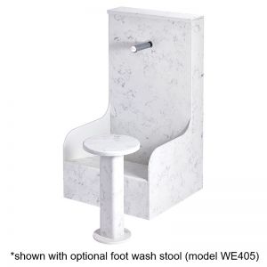 Solid Surface Single Wudu Foot Wash Trough image