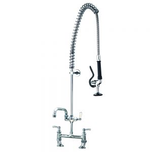 Pre Rinse Twin Catering Tap with Pot Filler image