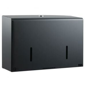 Graphite Grey Twin Micro Jumbo Toilet Roll Dispenser image