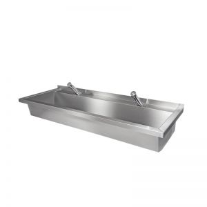 Commercial Wash Trough With Sensor Taps image