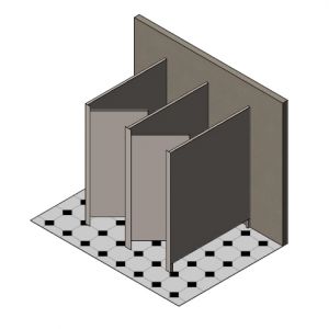 Multiple Island Toilet Cubicles image