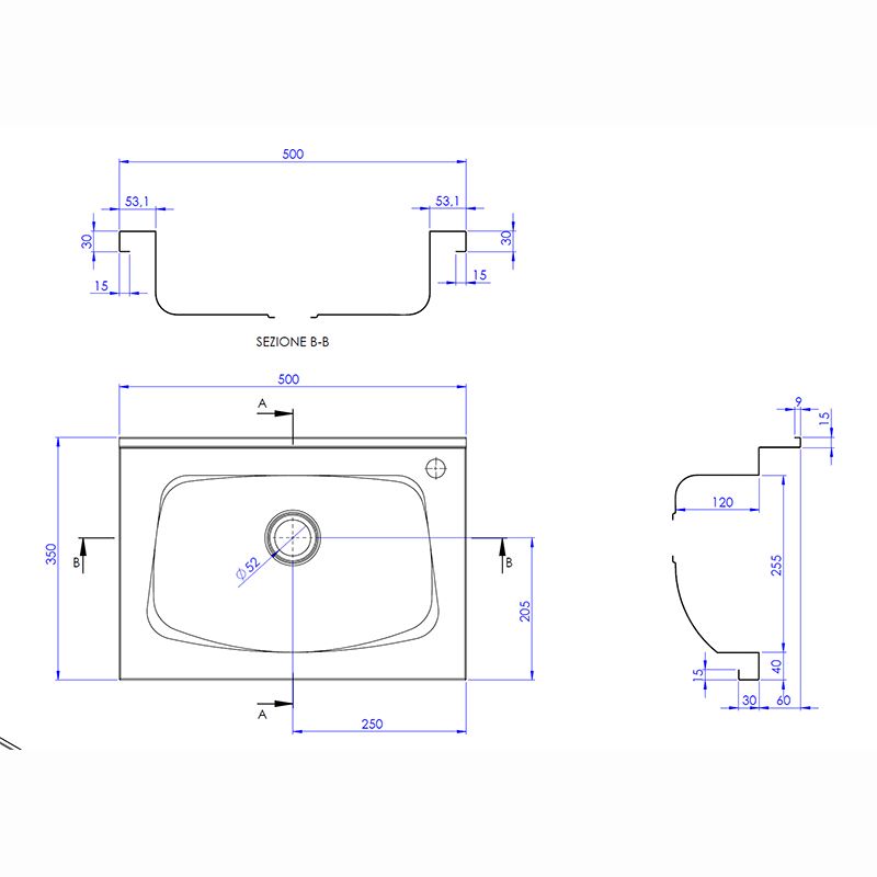 NEW Wall Mounted Basin