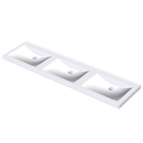 KWC DVS MIRANIT TRIPLE QUADRO WASH BASIN