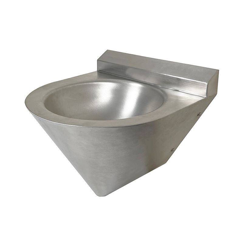 Rounded Security Wash Basin With Splashback