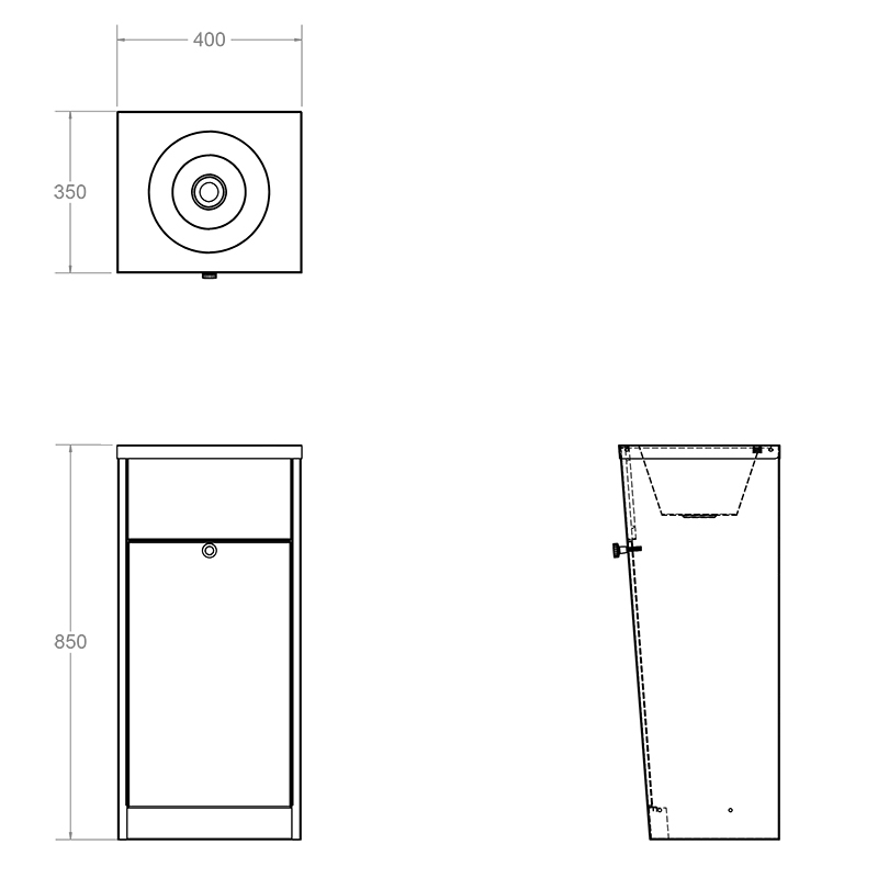 Floor Standing Shrouded Wash Basin